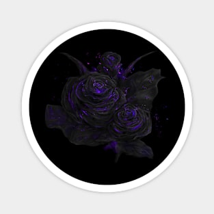 Sparkling roses - purple option Magnet